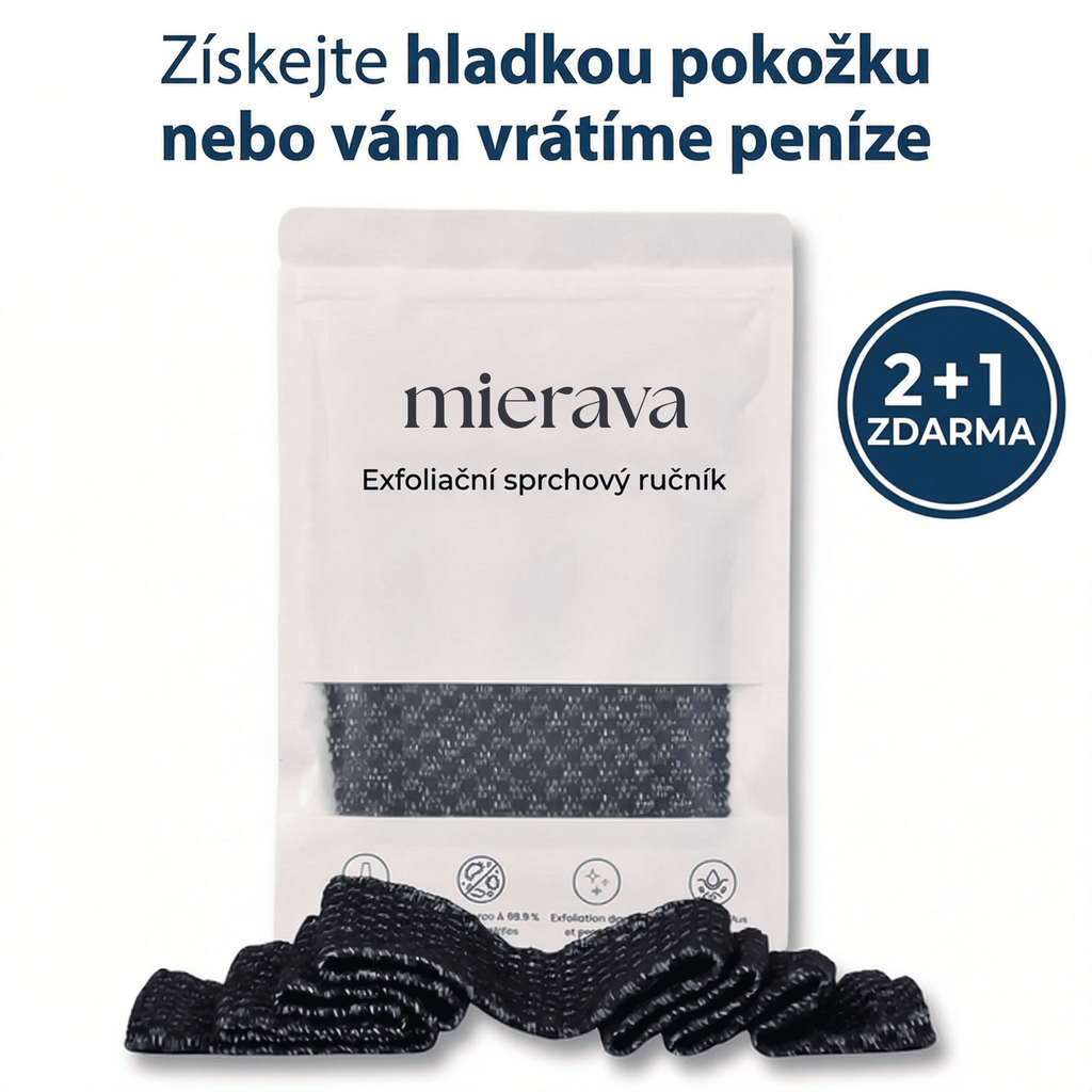 Antibakteriální exfoliační ručník do sprchy