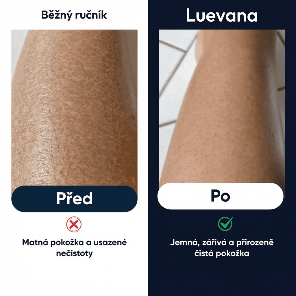 Antibakteriální exfoliační ručník do sprchy
